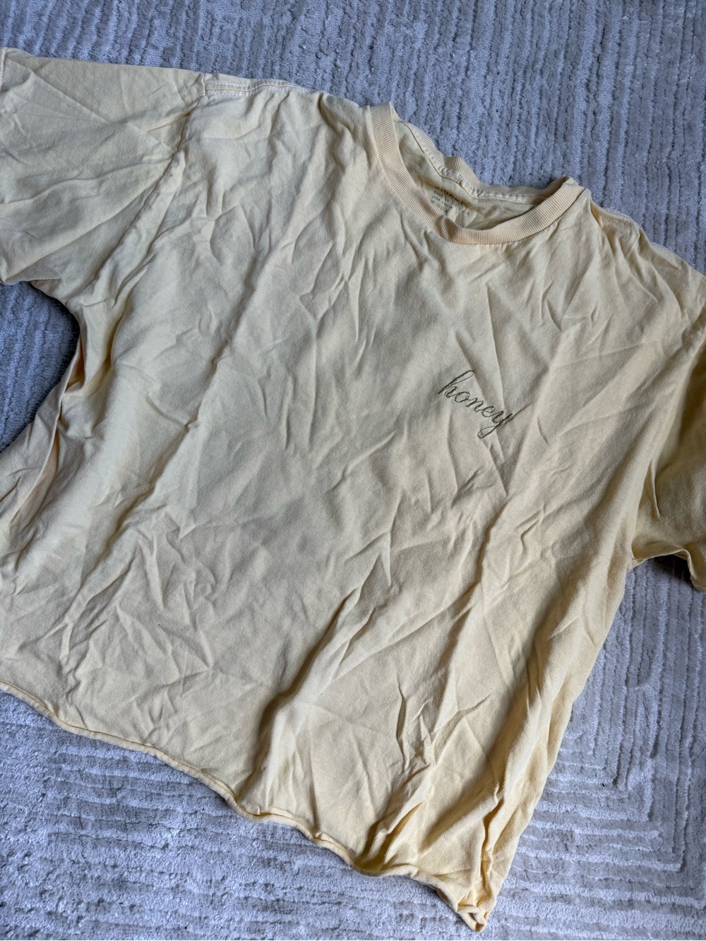 John Galt Yellow 'honey' Short Sleeve Tee